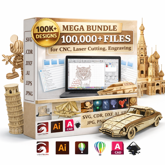 100,000+ Laser Design Vault – Ready-to-Cut SVG & DXF Files