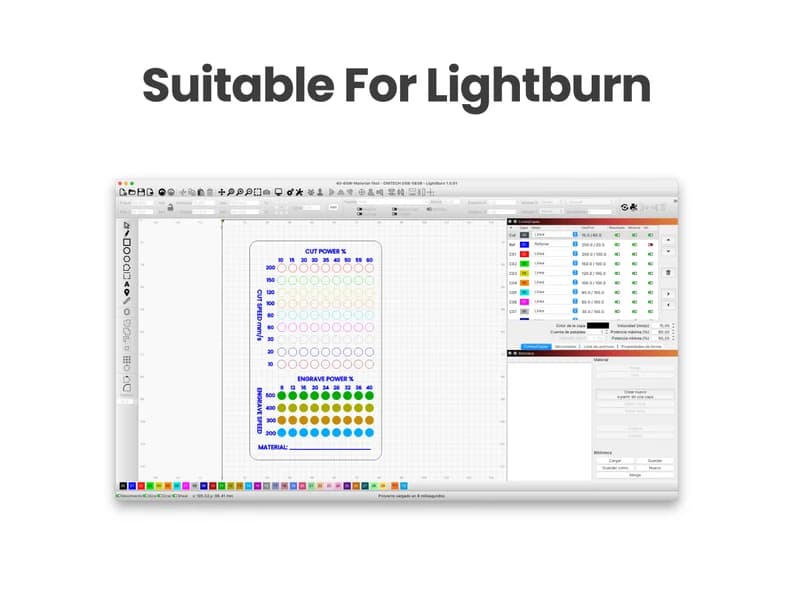 Lightburn Laser Test Pack