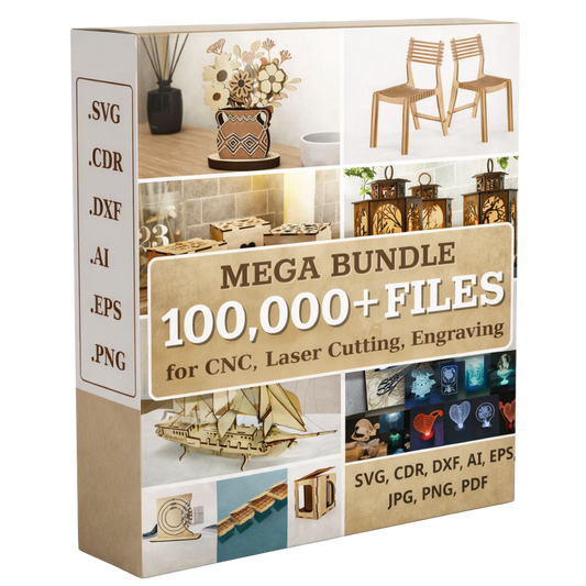 100,000+ Laser Design Vault – Ready-to-Cut SVG & DXF Files